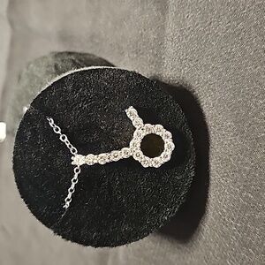 JENAVI TOURUS ZODIAC SIGN  NECKLACE RHODIUM AND SWAROVSKI